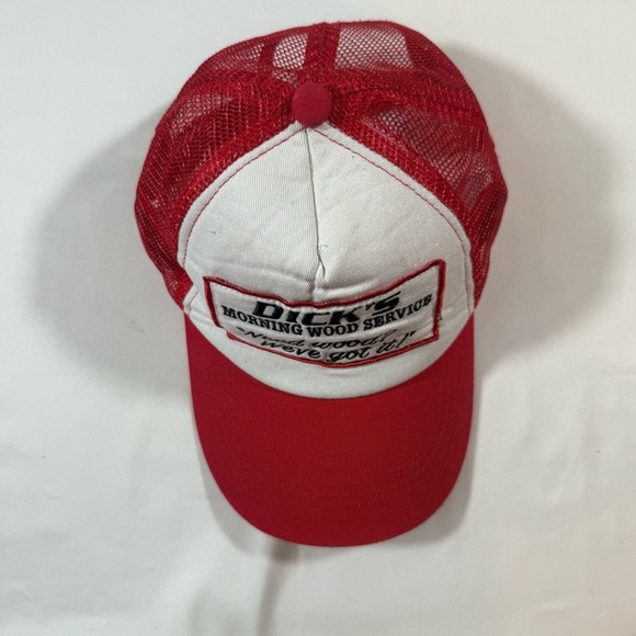 Dick's Red and White Men's Trucker Hat - Picture 3 of 7